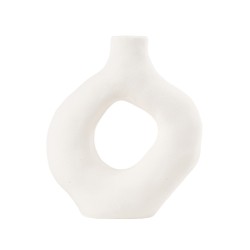 Beauty Home Βάζο Sonora – Λευκό 19,5x17cm