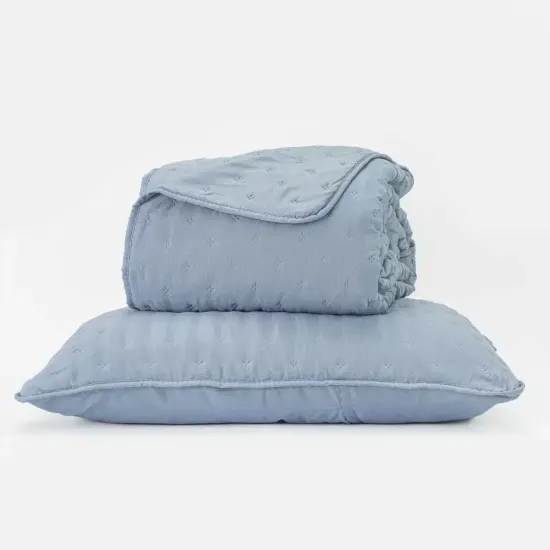 Κουβερλί Σετ Croiset Υπέρδιπλο - Μέντα - Διάσταση: 220 x 240 cm + (2) 50 x 70 cm