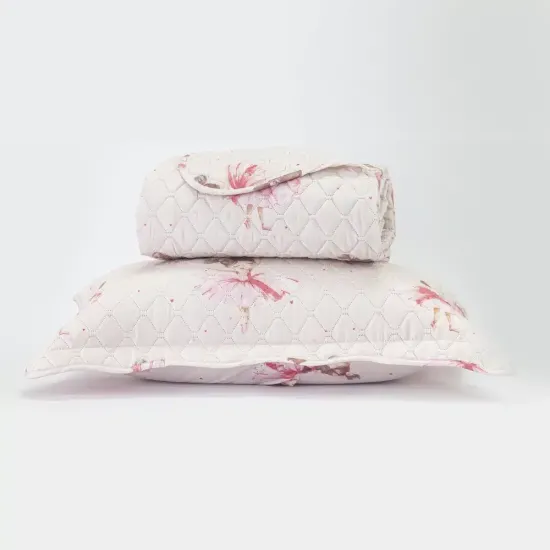 Κουβερλί Σετ Balletto Μονό - Ροζ - Διάσταση: 160 x 220 cm + 50 x 70 cm