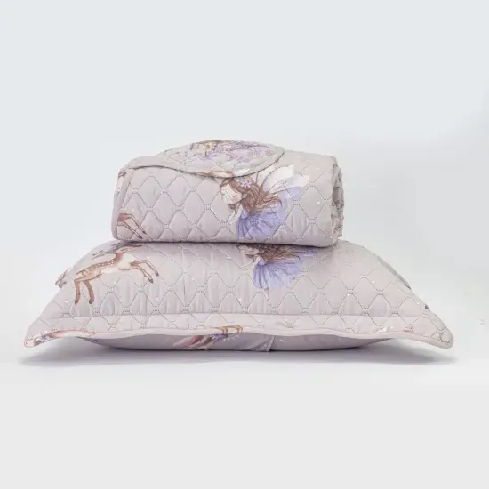 Κουβερλί Σετ Magic Garden Μονό - Λιλά - Διάσταση: 160 x 220 cm + 50 x 70 cm