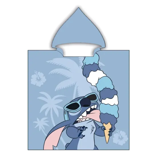 Παιδικό Πόντσο Microfiber Stitch Ice Cream - Σιέλ - Διάσταση: 55 x 110 cm