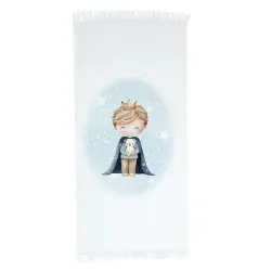 Πετσέτα Παρεό Little King - Εκρού - Διάσταση: 70 x 140 cm