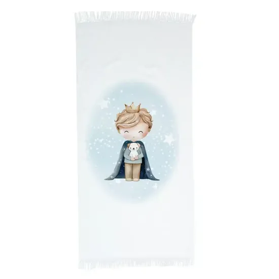Πετσέτα Παρεό Little King - Εκρού - Διάσταση: 70 x 140 cm