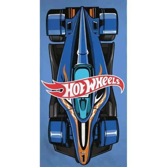 Πετσέτα Θαλάσσης Microfiber Hot Wheels - Μπλε - Διάσταση: 70 x 140 cm