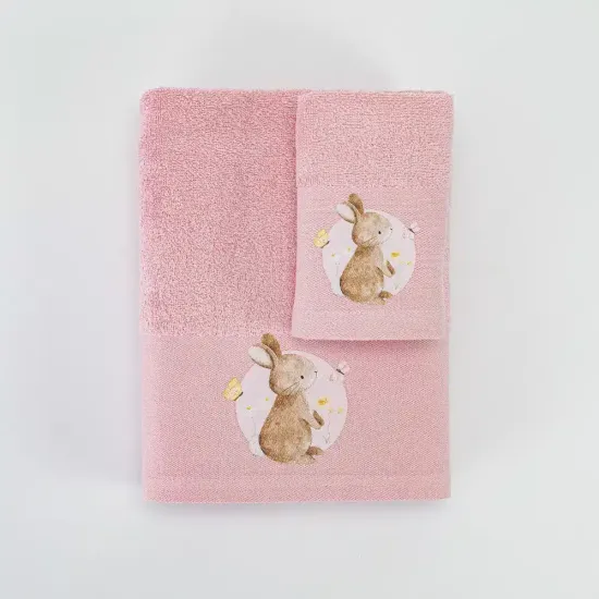 Πετσέτες Σετ 2ΤΜΧ Blush Ροζ - Ροζ - Διάσταση: 70 x 120 / 30 x 50 cm