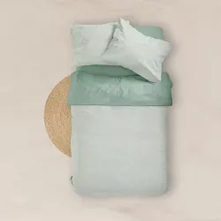 Σεντόνια Εμπριμέ Σετ Pois Βεραμάν Μονά - Βεραμάν - Διάσταση: (2) 160 x 240 cm + 50 x 70 cm