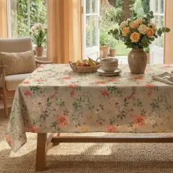 Τραπεζομάντηλο Nostalgia - Μπεζ - Διάσταση: 140 x 140 cm