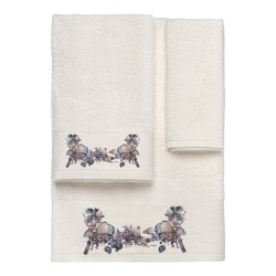 Beauty Home Σετ πετσέτες 3τμχ με εκτύπωση Art 3552 (30x50+50x90+70x140) Εκρού