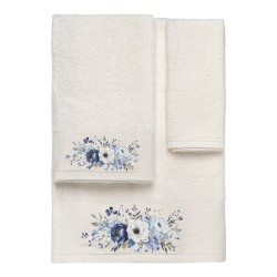 Beauty Home Σετ πετσέτες 3τμχ με εκτύπωση Art 3553 (30x50+50x90+70x140) Εκρού