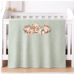 Βρεφική Κουβέρτα Πικέ Κούνιας 110 Χ 140 Oil