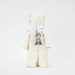 Πετσέτα Αρκουδάκι Little King - Εκρού - Διάσταση: 50 x 90 cm