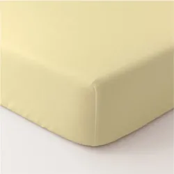 Σεντόνι Μονόχρωμο Solid Κούνιας Με Λάστιχο - 26.Κίτρινο - Διάσταση: 70 x 140 cm + 20 cm