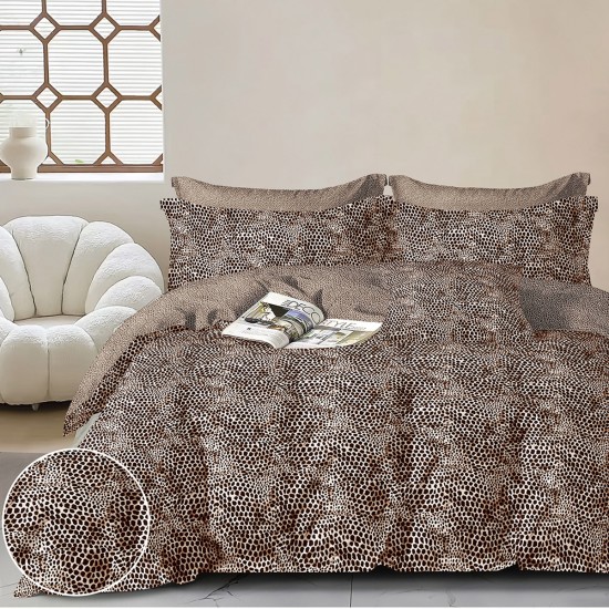 Beauty Home Σετ σεντόνια υπέρδιπλα με λάστιχο Memories Art 12688 165x200+30 Μπεζ