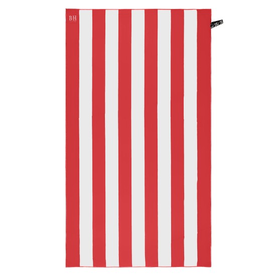 Beauty Home Πετσέτα θαλάσσης Microfiber 200gsm Art 2281 90x160 Κόκκινο