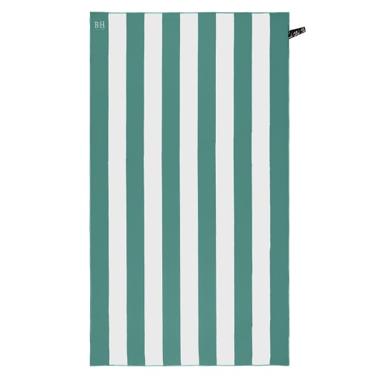 Beauty Home Πετσέτα θαλάσσης Microfiber 200gsm Art 2282 90x160 Πράσινο