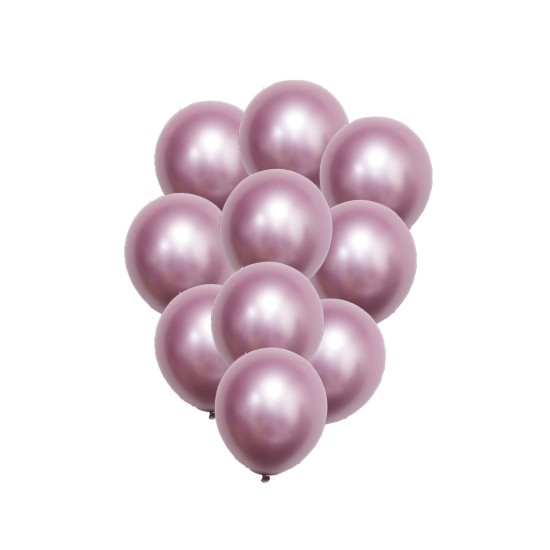 Beauty Home 10 Μπαλόνια Μεταλλικό Σάπιο Μήλο Ø30cm