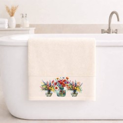 Πετσέτα Μπάνιου 70×140 Blossom Ecru