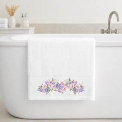 Πετσέτα Μπάνιου 70×140 Violet White