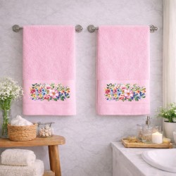 Πετσέτες Σετ 2 τεμ. Προσώπου Rosie Dusty Rose