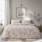 Beauty Home Σετ σεντόνια διπλά Moments Art 12570 200x260 Μπεζ
