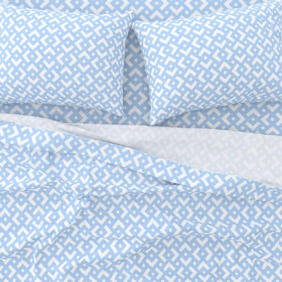 Σετ Σεντόνια Μονά 2Χ(1.75Χ2,60)+1Χ(52Χ72) Chiara Blue