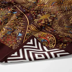 Πετσέτα Θαλάσσης Microfiber Quick Dry Africa - Καφέ - Διάσταση: 90 x 180 cm