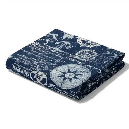 Πετσέτα Θαλάσσης Microfiber Quick Dry Nautical - Μπλε - Διάσταση: 90 x 180 cm