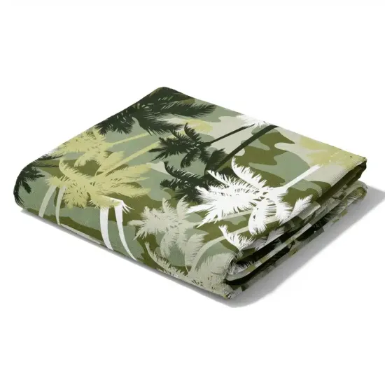 Πετσέτα Θαλάσσης Microfiber Quick Dry Palm Tree - Λαδί - Διάσταση: 90 x 180 cm