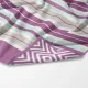 Πετσέτα Θαλάσσης Microfiber Quick Dry Stripes - Μωβ - Διάσταση: 90 x 180 cm