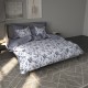 Σεντόνι υπέρδιπλο λάστιχο 180x200+30εκ. Salonica Αύρα (μπλε) σχέδιο πανωσέντονο
